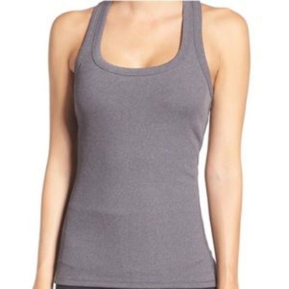 ALO Yoga Rib Support Tank Gray - Picture 1 of 5